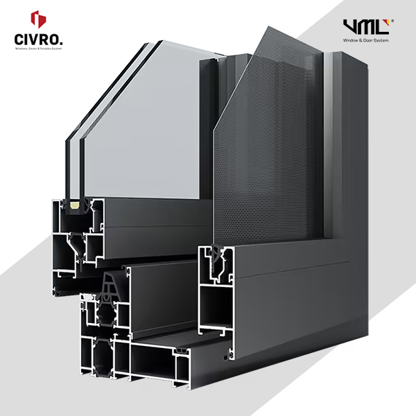 Nhôm CIVRO XWS115 Window with Flyscreen Sash