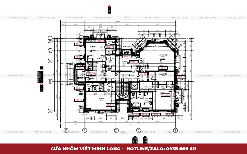 Biệt thự Cà Mau - nhôm Maxpro 83