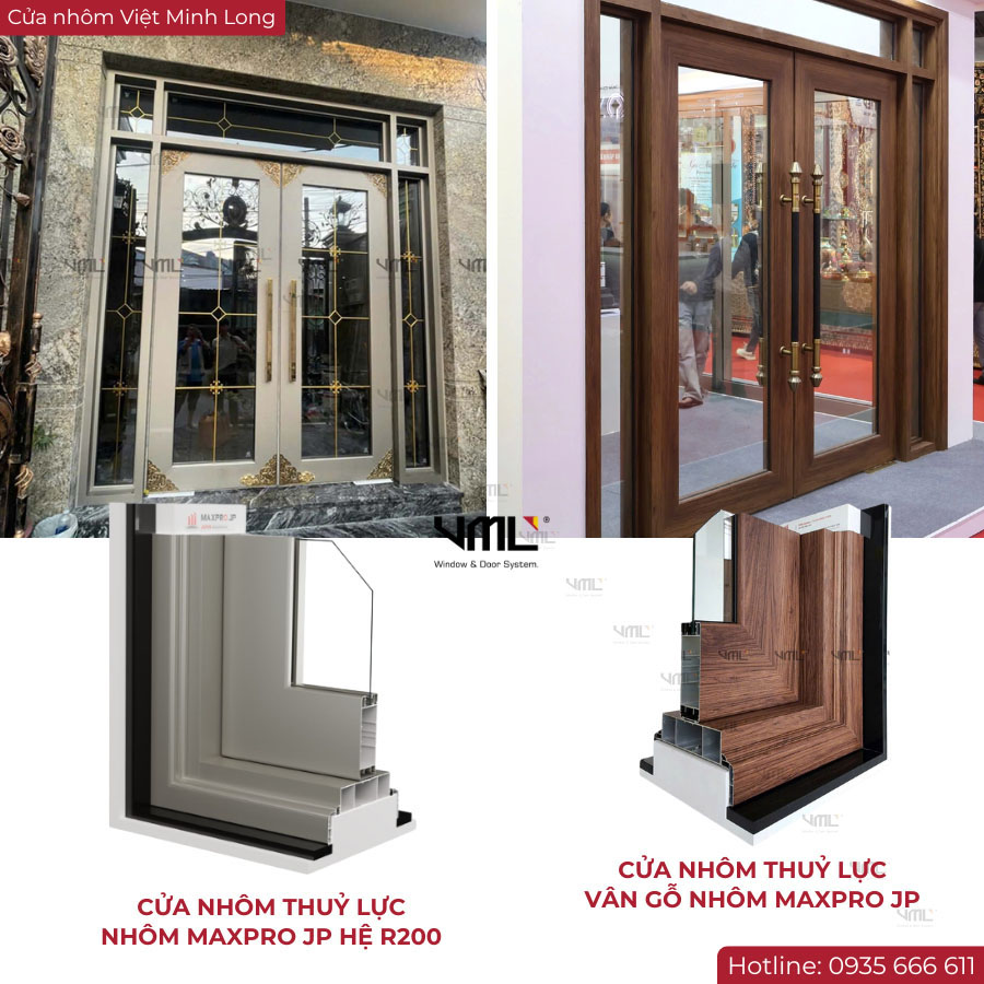 Cửa nhôm Maxpro JP - Cửa nhôm Việt Minh Long