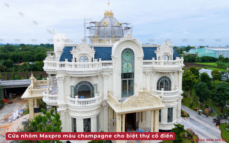 Mẫu cửa nhôm Maxpro - Cửa nhôm Việt Minh Long