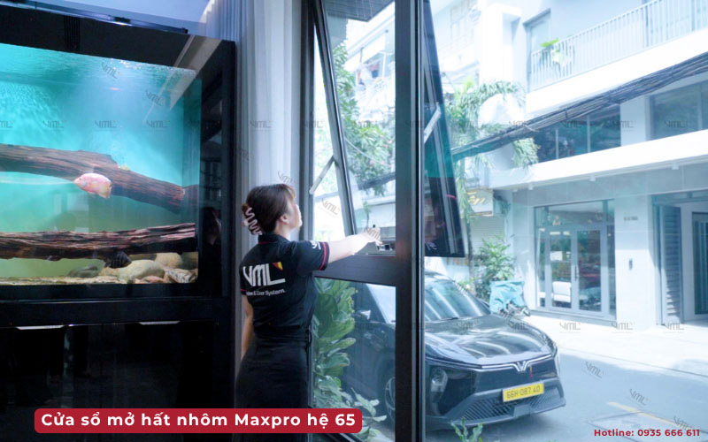 Mẫu cửa nhôm Maxpro - Cửa nhôm Việt Minh Long