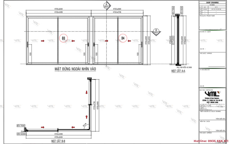 Mẫu cửa nhôm Maxpro - Cửa nhôm Việt Minh Long