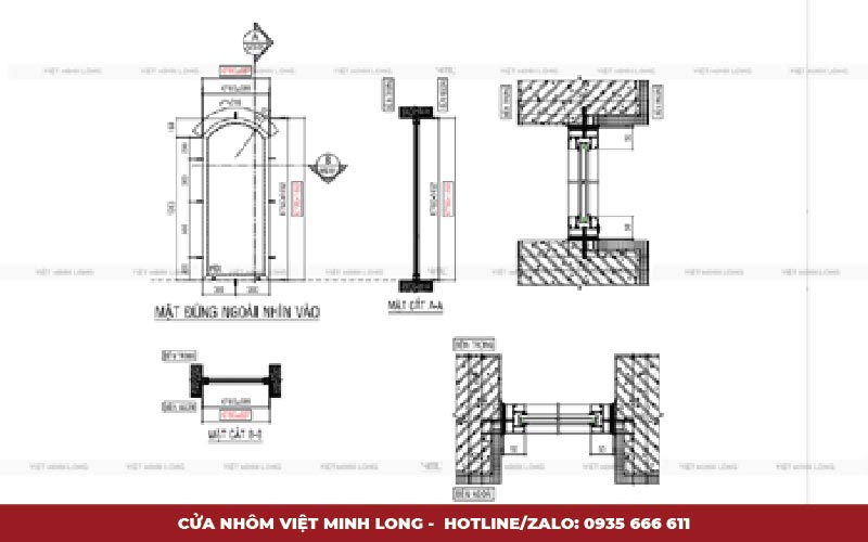 Biệt thự phố - Cửa nhôm Việt Minh Long