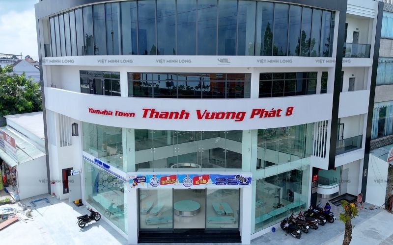 Yamaha Thanh Vương Phát 8, cửa nhôm vách kính mặt dựng