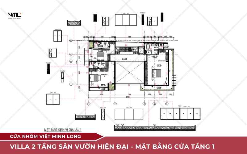 Villa 2 tầng sân vườn hiện đại
