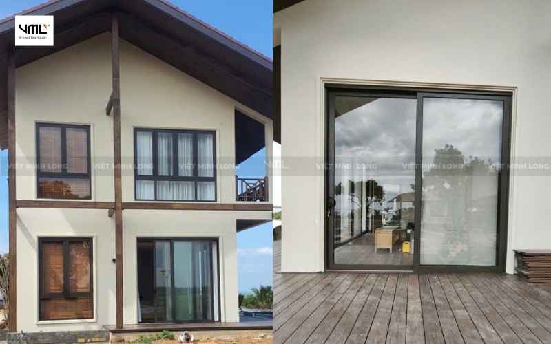 villa bên hồ đồng nai cửa nhôm cao cấp